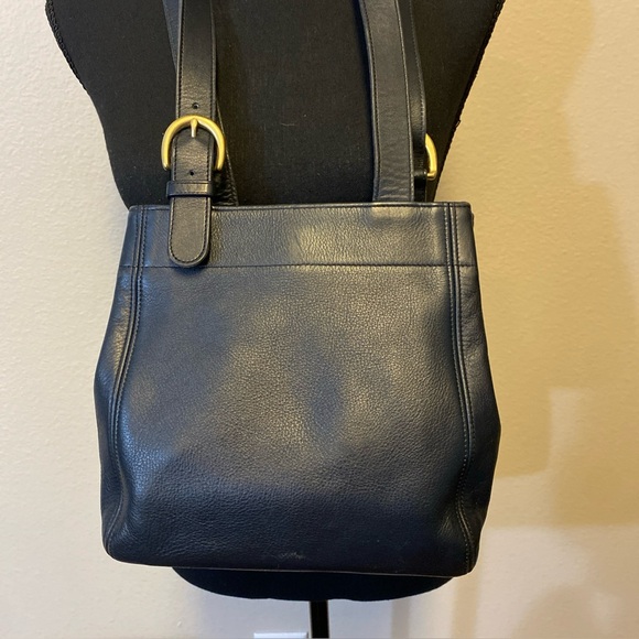 Coach Vintage Navy Leather Tote Bag 4157 - Picture 5 of 14